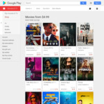 Movies to Buy from $4.99 & TV Seasons to Buy from $6.99 @ Google Play Store