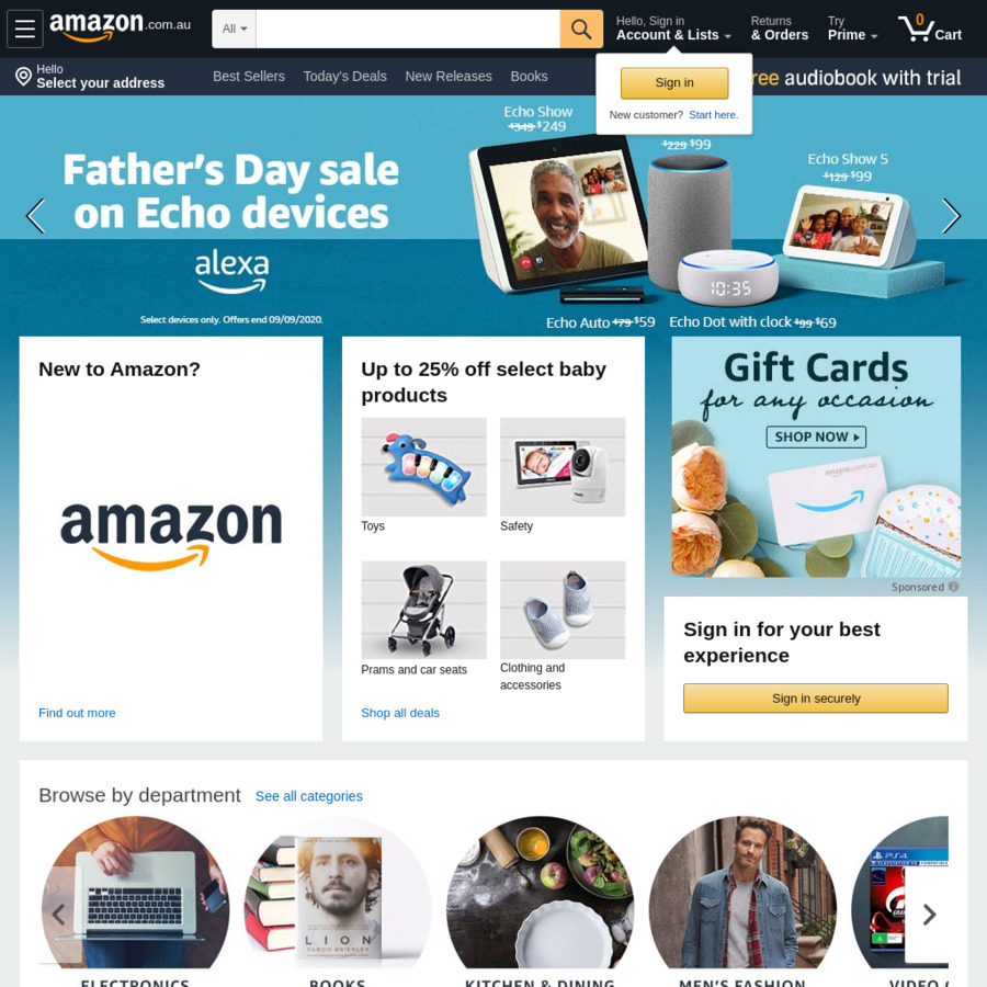 15 off First Eligible Prime Order (Min Spend 39) Amazon AU (Prime