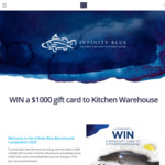 Win a $1000 Gift Card for Kitchen Warehouse Plus Weekly $50 Gift Cards from Infinity Blue Barramundi