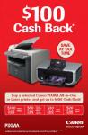 Canon Printer Cash Back on PIXMA All-In-One and Laser Printers