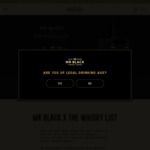 Win 1 of 2 Bottles of Whisky worth $160 from Mr Black & The Whisky List