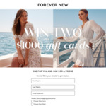 Win Two $1000 Gift Cards from Forever New