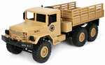 WPL B16 1/16 2.4G 6WD Military Truck Crawler Off Road RC Car With Light RTR US$36.99 (~A$50.40) at Banggood