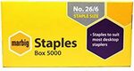 Mini Stapler & Staples (1000 Piece) $2.80, Marbig Staples (5000 Pieces) $1.30 (Sold Out), + Shipping ($0 with Prime) @ Amazon