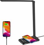 Desk Lamp with Wireless Charger $29.99 + Delivery ($0 with Prime/ $39 Spend) @ Eocean-au via Amazon AU