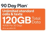Kogan Prepaid Mobile 90 Days 120GB (40GB Per 30 Days) $16 Delivered @ Kogan (New Customers Only)