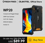 Oukitel WP20 Rugged Phone 6300mAh 5.93" HD+ US$88.99 (~A$143) Delivered @ OUKITEL Official Store AliExpress