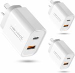 HEYMIX 20W USB C Fast Charger, (3-Pack) $23.99 + Delivery ($0 with Prime/ $39 Spend) @ HEYMIX via Amazon AU
