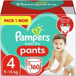 [Prime] Pampers Baby-Dry Nappy Pants Size 4,160 Count $55.50 / $47.18 (with Subscribe & Save) Delivered @ Amazon AU