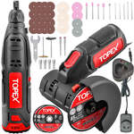 TOPEX 12V Power Tool Kit Angle Grinder Rotary Tool Incl Battery $89 (Was $127) + Shipping ($0 to Most Areas) @ Topto