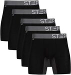 STEP ONE Men's Bamboo Boxer Brief 5-Pack $88 Delivered @ Step One via Amazon AU