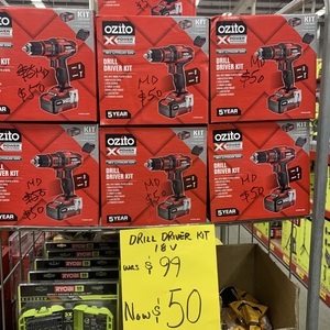 Ozito drill driver kit bunnings hot sale