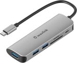 WAVLINK 65W Powered USB Hub with Card Reader, Mini USB C Hub $10 + Delivery ($0 with Prime/ $39 Spend) @ Wavlink via Amazon AU