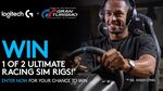 Win 1 of 2 Ultimate Racing Rigs or 1 of 10 Double Passes to Gran Turismo from Logitech G