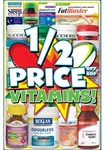 Chemist Warehouse 50% off RRP for Big Brand Vitamins