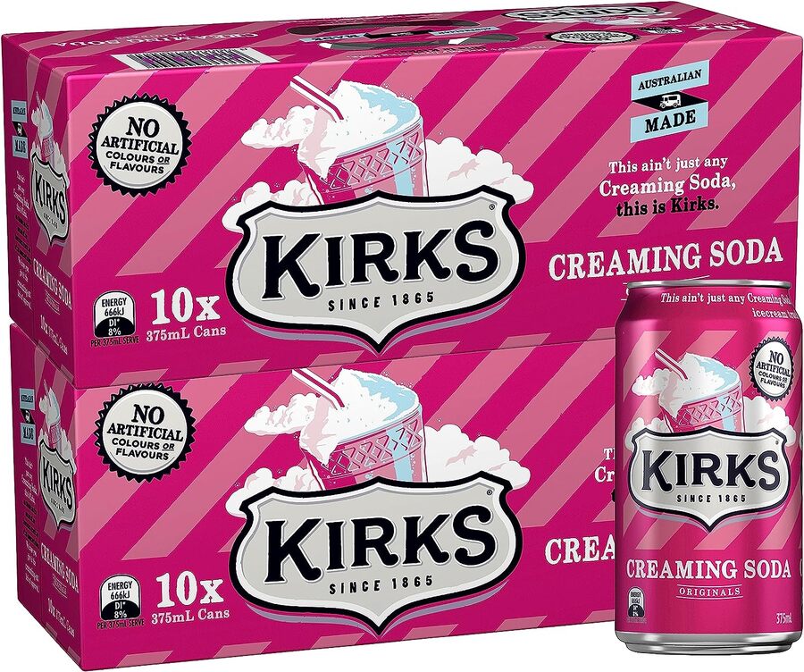 Kirks Soft Drink Multipack Cans 20 x 375ml Range $13 ($11.70 S&S ...