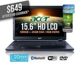 Acer Timeline Ultrabook 15.6" i7 for $649 after Cash Back at COTD