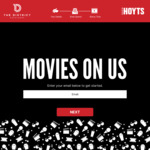 [VIC] Free Hoyts Movie Ticket When You Spend $50 Mon-Thu at Participating Food & Beverage Outlets @ The District Docklands