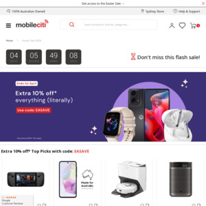 Extra 10% off Sitewide (inc Apple) + Free Delivery: Steam Deck OLED 512GB $1025.10, Google Pixel 8 128GB $754.20 @ Mobileciti