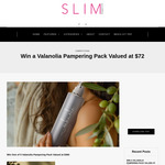 Win a Valanolia Pampering Pack Valued at $72 from Slim Magazine