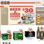 BWS - $30 Cases of Beer and Cider