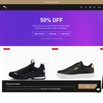 50% off Lowest Marked Price Online & in-Store + $10 Delivery ($0 with $150 Order) @ PUMA