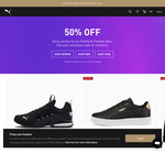 50% off Lowest Marked Price Online & in-Store + $10 Delivery ($0 with $150 Order) @ PUMA