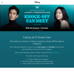 Win a Trip for 2 to Singapore to Attend an Exclusive K-Drama Fan Meet Worth $6,969 from Disney (Disney+ Subs)