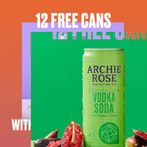 Spend $65 or More and Get 12 Free Canned Cocktails @ Archie Rose