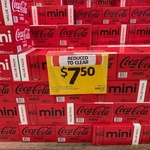 [NSW] Coca-Cola Mini Classic / Zero Sugar 20 x 250ml Cans $7.50 ($0.375 Per Can) @ Coles, West Gosford