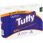 ½ Price Quilton Tuffy 4ply Paper Towels 3pk $2.50 @ Woolworths