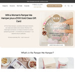 Win a Women’s Pamper Me Hamper Plus a $100 Gold Class Gift Card from First Class Hampers