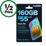 Belong Mobile $55/Month 160GB/Month Starter Pack for $27 (Price Beat $25.65 @ Officeworks) @ Woolworths