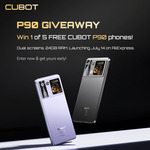 Win 1 of 5 Cubot P90 Mobile Phones from Cubot