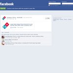 Domino's Facebook Offer - Large Value Range Pizzas from $5.95 Each Pick up