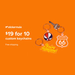 10x Custom 51mm Keychains for $26.41 (Normally $36) Delivered @ Sticker Mule