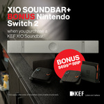 KEF XIO Soundbar and Bonus Nintendo Switch 2 $3,600 Delivered @ Audio Connection