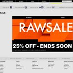 G-Star RAW 25% OFF Selected Australian Men and Women's Clothing + Free Express Postage