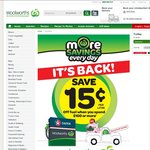 Woolworths 15c Fuel Voucher When You Spend $100 - Ends this Sunday