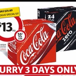Coca-Cola Soft Drink Varieties 24x375mL Cans $13 @ Coles (14/3-16/3) [VIC, NSW, QLD]