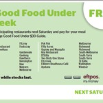 [MELB] FREE The Age Good Food under $30 Cheap Eats @ Selected Cafes if Paying by EFTPOS - This Saturday