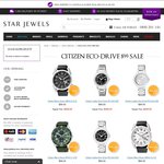 Selected Citizen Eco-Drive watches for $99, including Free Shipping. Star Jewels, Sydney