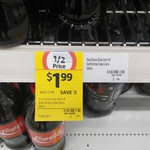Coke or Coke Zero $1.99 / 2L Bottle @ Coles