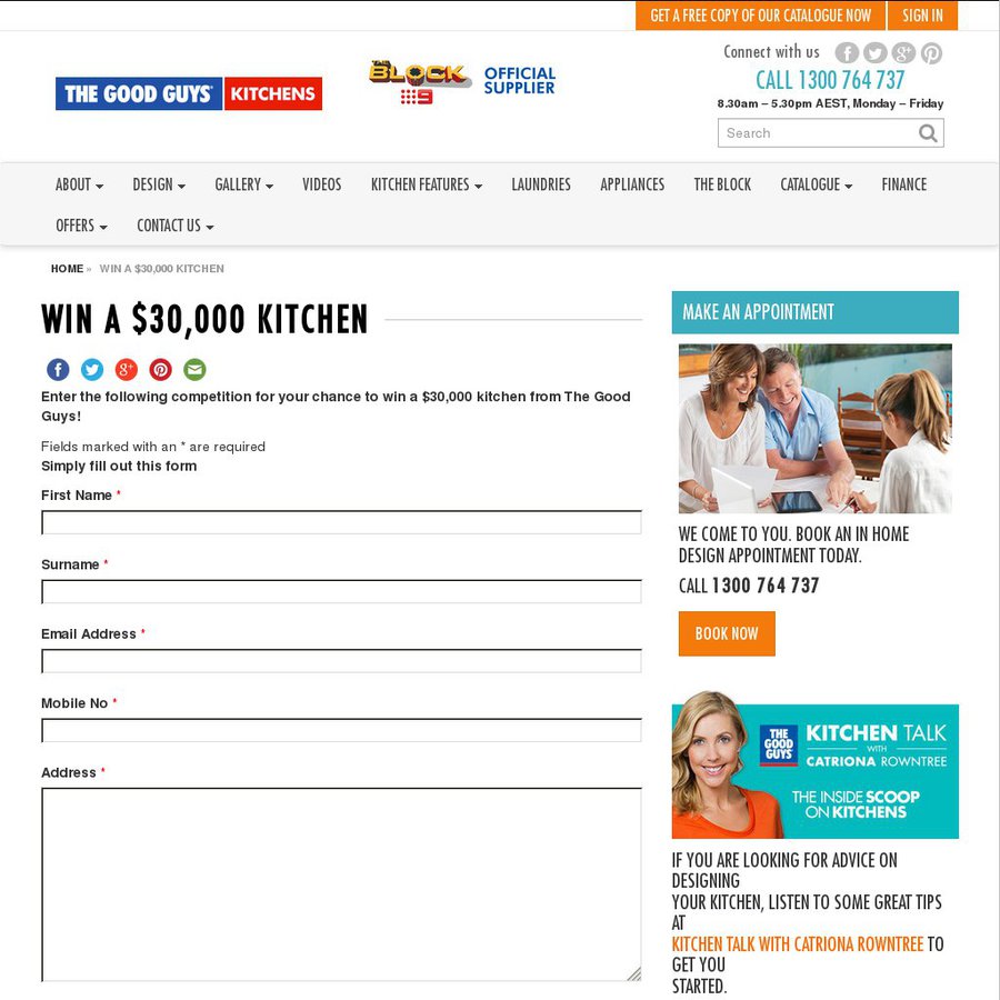 Competition To Win Kitchen Appliances Competition To Win Kitchen Appliances