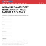 Win The Ultimate Footy Entertainment Pack or 1 of 3 PS4s from Sportspower [Purchase Footy Boots]