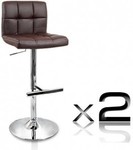 Set of 2 PU Leather Kitchen Bar Stools for $125.90 with Free Shipping @ Point Cook Shop