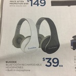 Buddee Bluetooth Headphone $39 @ Big W