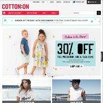 Nothing Over $30 @Cotton On ($10 Delivery or Free Shipping on Orders over $55)