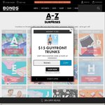 A-Z of Surprises - Today's Offer $15 Guyfront Trunks* + Free Shipping @ Bonds