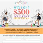 Win 1 of 5 Back to School Prize Packs Worth $500 and/or 1 of 20 Instant Win $50 Vouchers from Clarks